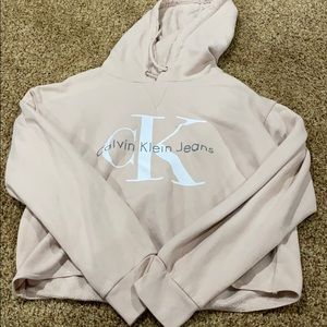 blush pink Calvin Klein sweatshirt